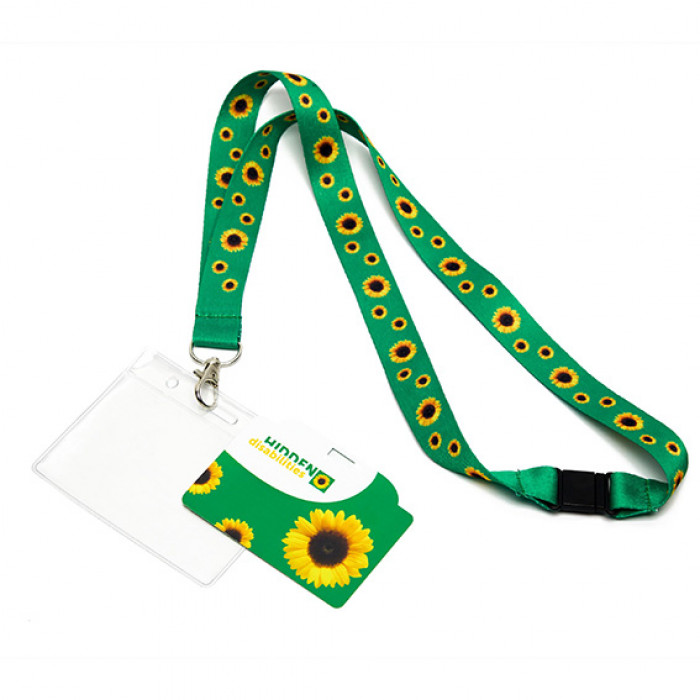 Κορδέλα με τους ηλίανθους (Hidden Disabilities Sunflower lanyard)