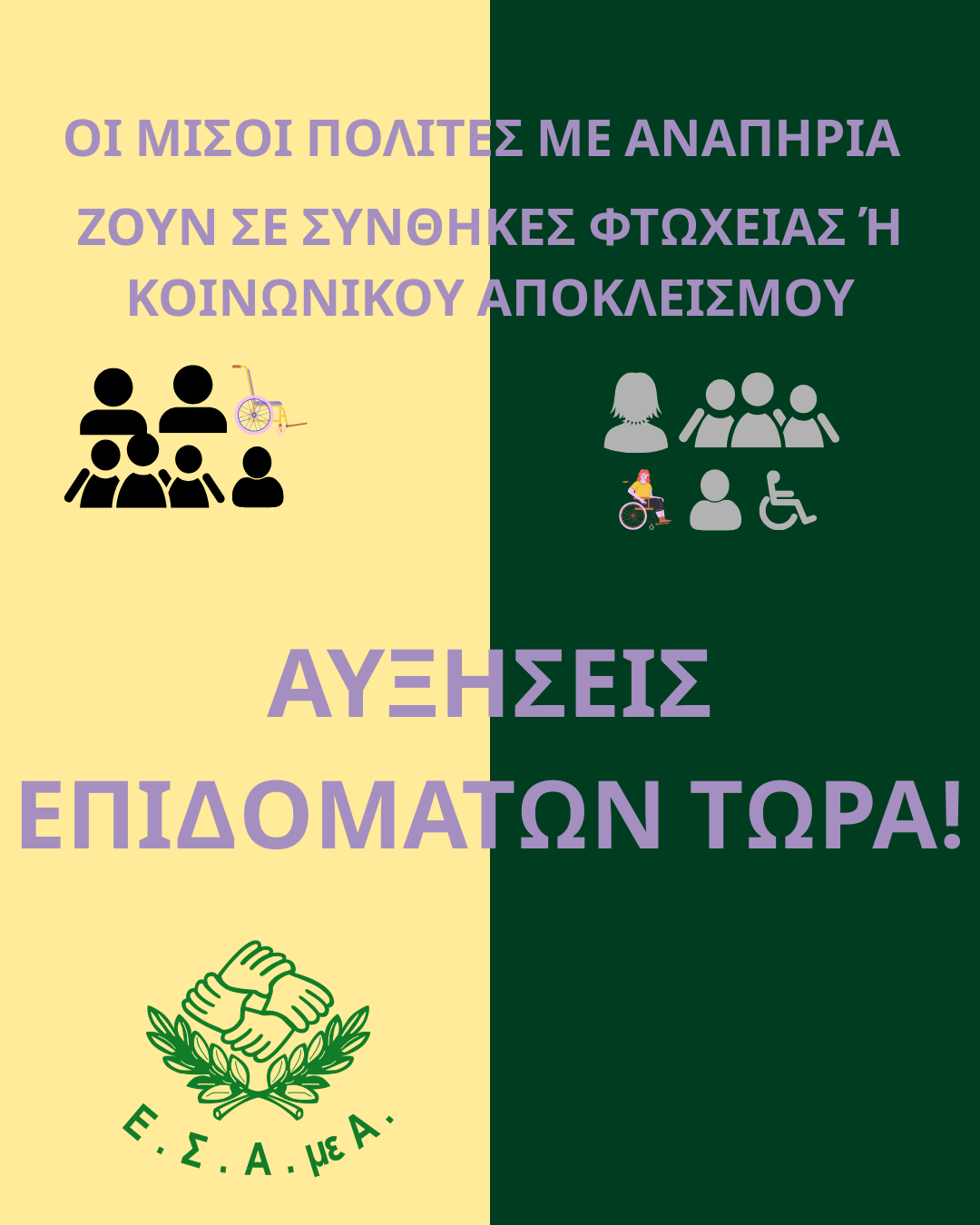 Μόνιμες αυξήσεις επιδομάτων και άμεσα στοχευμένα μέτρα στήριξης